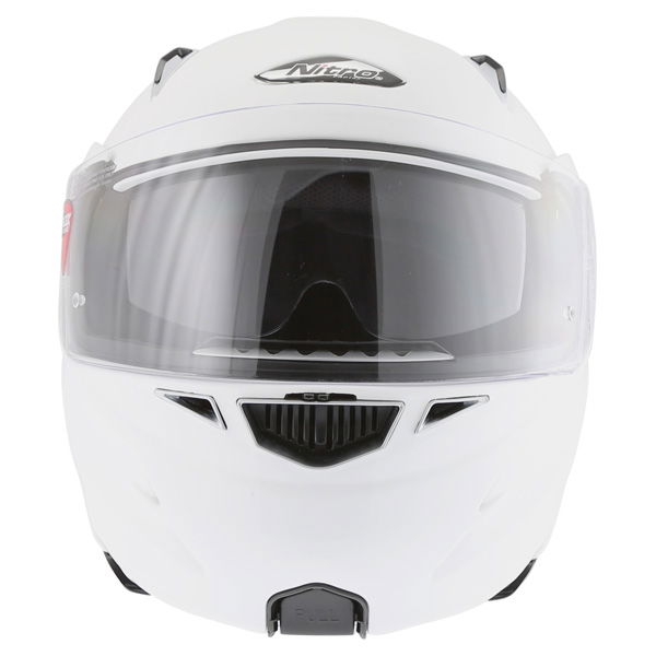 Nitro F341-VN White Helmet Front                                                                                                                                                                                                                               