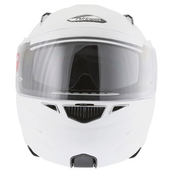 Nitro F341-VN White Helmet Front                                                                                                                                                                                                                               