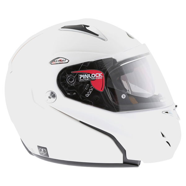 Nitro F341-VN White Helmet Right Side                                                                                                                                                                                                                          