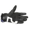 Dainese 4-Stroke White Blue Black Motorcycle Gloves Palm                                                                                                                                                                                                       
