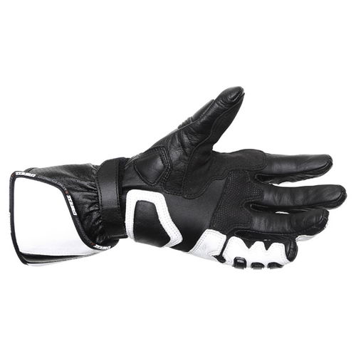 Dainese Pro Carbon White Black Motorcycle Gloves Palm                                                                                                                                                                                                          