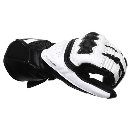 Dainese Pro Carbon White Black Motorcycle Gloves Knuckle                                                                                                                                                                                                       