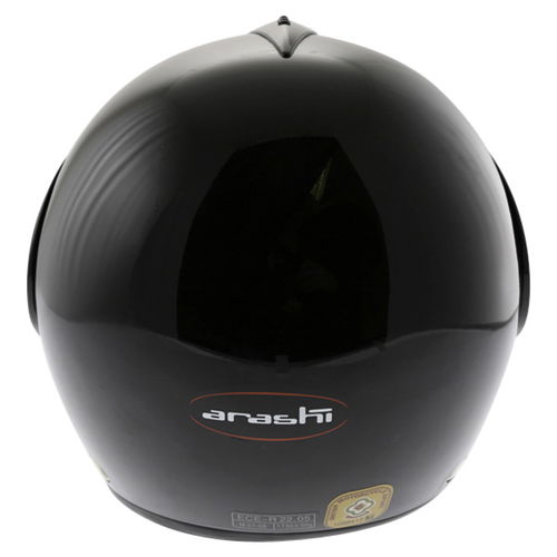 Arashi AH4192 888 Black Helmet Back                                                                                                                                                                                                                            