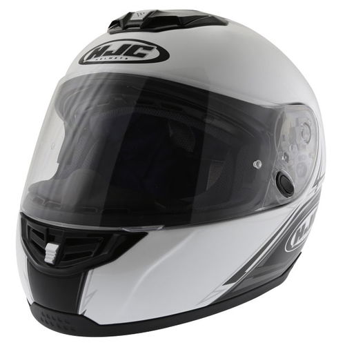 HJC FS-11 Emblem White Helmet Front Left                                                                                                                                                                                                                       