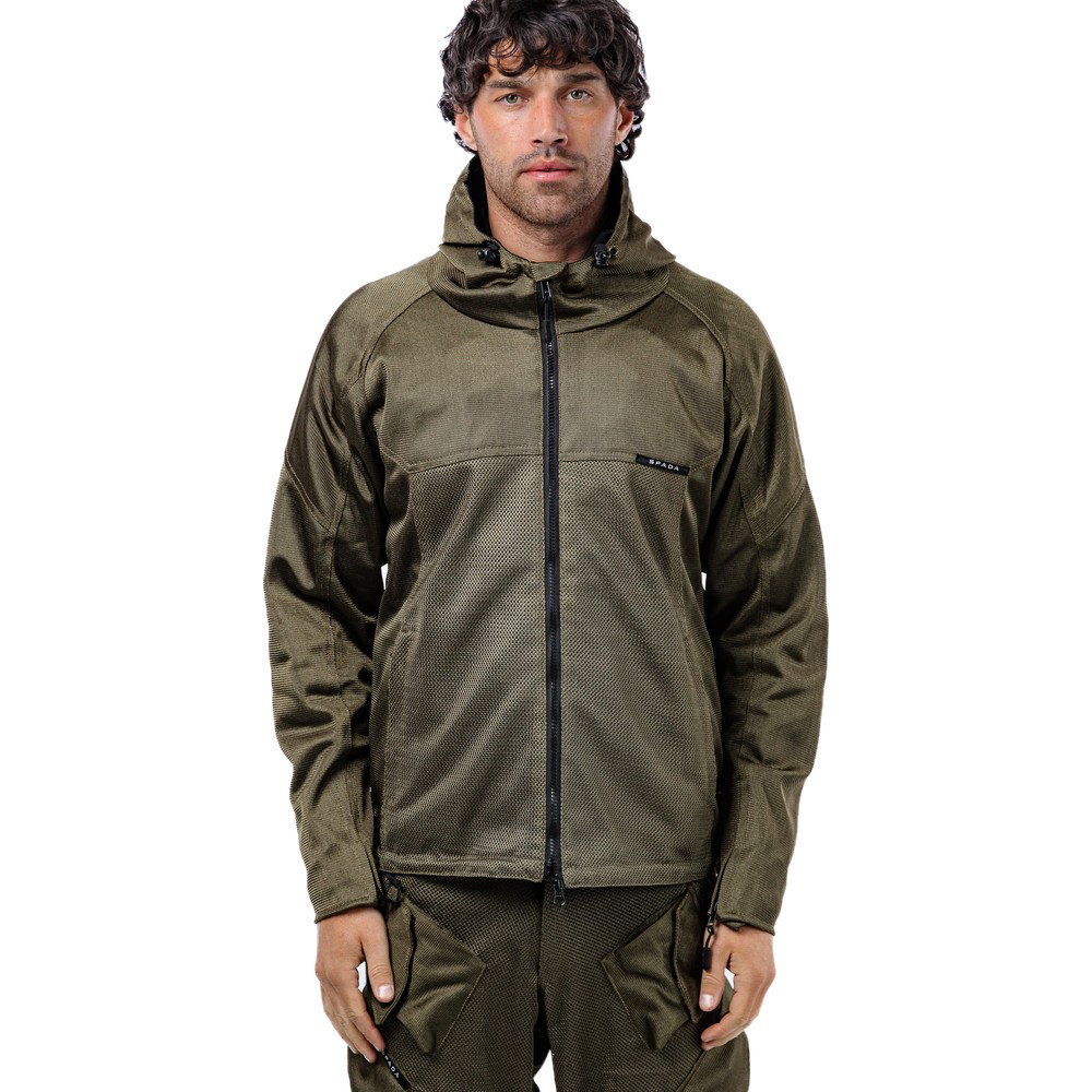 Hooded Air CE Jacket Olive Green