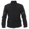 Dainese Aaron D-Dry Mens Black Silver Waterproof Textile Motorcycle Jacket Front                                                                                                                                                                               