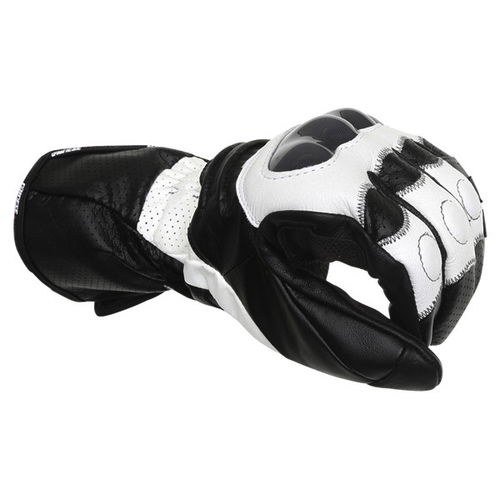 Dainese Redgate White Black Motorcycle Gloves Knuckle                                                                                                                                                                                                          