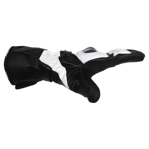 Dainese Redgate White Black Motorcycle Gloves Thumb side                                                                                                                                                                                                       