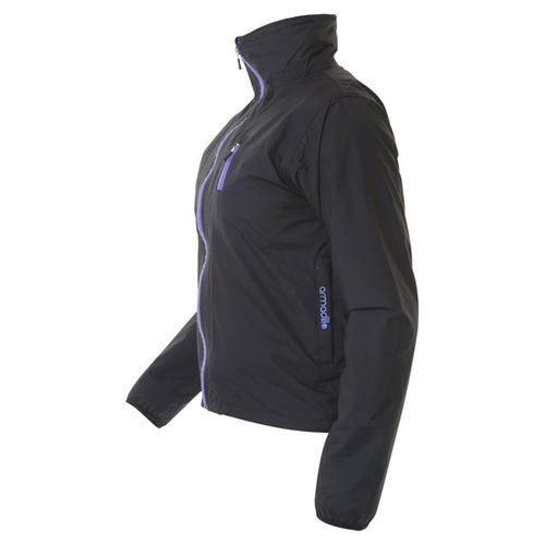Armadillo Black Ladies Funnel Neck Textile Motorcycle Side                                                                                                                                                                                                     