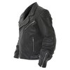 Frank Thomas FTL325 Traditional Black Leather Motorcycle Jacket Side                                                                                                                                                                                           