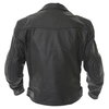 Frank Thomas FTL325 Traditional Black Leather Motorcycle Jacket Back                                                                                                                                                                                           