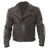 Frank Thomas FTL325 Traditional Brown Leather Motorcycle Jacket Front                                                                                                                                                                                          