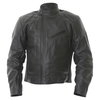 Frank Thomas FTL324 Defender Black Leather Motorcycle Jacket Front                                                                                                                                                                                             