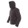 IXS Baltimore Black Waterproof Motorcycle Jacket Hood Up Side                                                                                                                                                                                                  