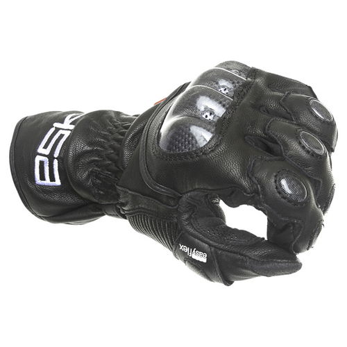 Eska Spider 1256 Black Motorcycle Gloves Knuckle                                                                                                                                                                                                               