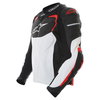 Alpinestars GP Pro Black White Red Leather Motorcycle Jacket Side                                                                                                                                                                                              