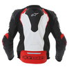 Alpinestars GP Pro Black White Red Leather Motorcycle Jacket Back                                                                                                                                                                                              