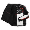Alpinestars GP Pro Black White Red Leather Motorcycle Jacket Inside                                                                                                                                                                                            