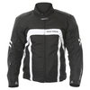 Frank Thomas FTW356 Kinetik Mens Black White Textile Motorcycle Jacket Front                                                                                                                                                                                   