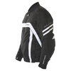 Frank Thomas FTW356 Kinetik Mens Black White Textile Motorcycle Jacket Side                                                                                                                                                                                    
