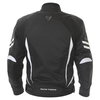 Frank Thomas FTW356 Kinetik Mens Black White Textile Motorcycle Jacket Back                                                                                                                                                                                    