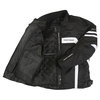 Frank Thomas FTW356 Kinetik Mens Black White Textile Motorcycle Jacket Inside                                                                                                                                                                                  