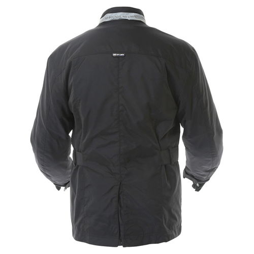 696 CTY001 Copenhagen Mens Black Textile Motorcycle Jacket Back                                                                                                                                                                                                