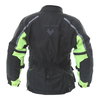 Frank Thomas Krag Kids Black Yellow Textile Motorcycle Jacket Back                                                                                                                                                                                             