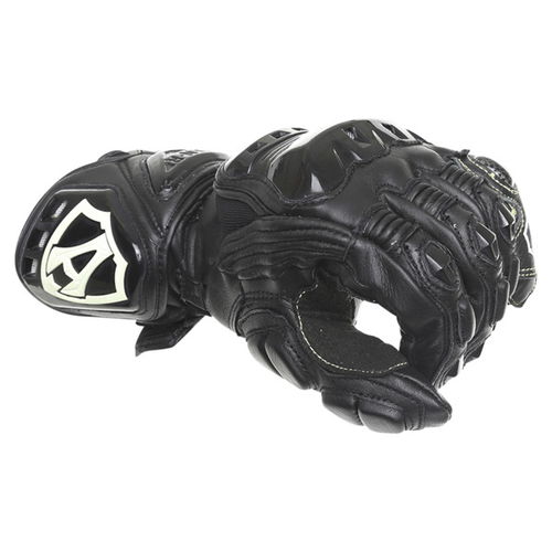 Arlen Ness G-9149-AN Black Motorcycle Gloves Knuckle                                                                                                                                                                                                           