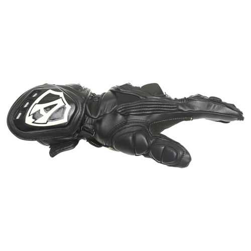 Arlen Ness G-9149-AN Black Motorcycle Gloves Thumb side                                                                                                                                                                                                        