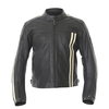 BKS BKS009 London Vintage Jacket Black Leather Motorcycle Front                                                                                                                                                                                                