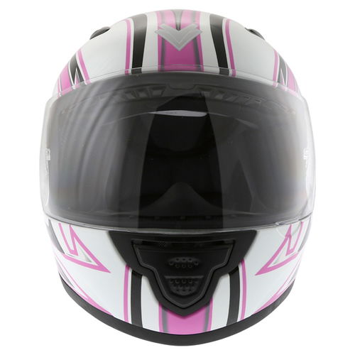 Frank Thomas FF03 Junior Pink Helmet Front                                                                                                                                                                                                                     
