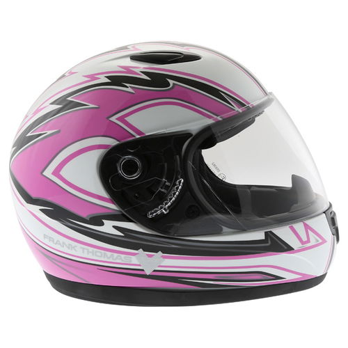 Frank Thomas FF03 Junior Pink Helmet Right Side                                                                                                                                                                                                                