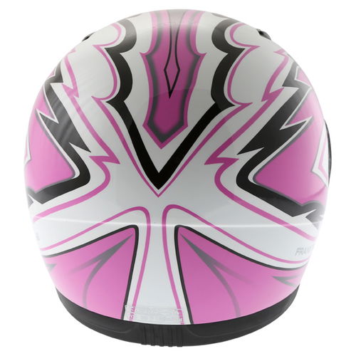 Frank Thomas FF03 Junior Pink Helmet Back                                                                                                                                                                                                                      