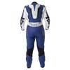 IXS Albacete Mens White Blue Leather Motorcycle Suit Back                                                                                                                                                                                                      