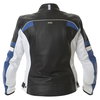 IXS Lara Black White Blue Ladies Leather Motorcycle Jacket Back                                                                                                                                                                                                