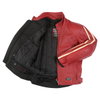 IXS Tecum Red Leather Motorcycle Jacket Inside                                                                                                                                                                                                                 