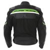 IXS Malibu Mens Black White Green Textile Motorcycle Jacket Back                                                                                                                                                                                               