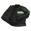 IXS Malibu Mens Black White Green Textile Motorcycle Jacket Inside                                                                                                                                                                                             