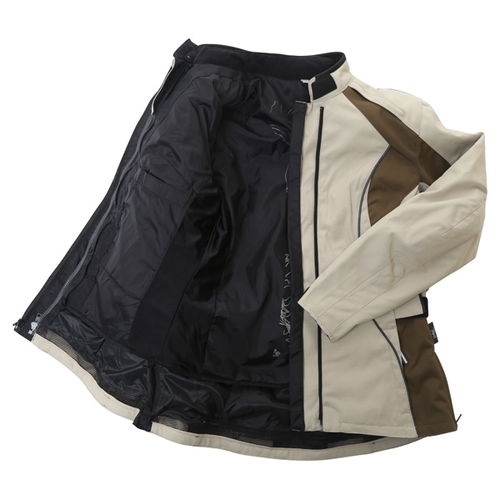 IXS Amalia Ladies Beige Olive Black Textile Motorcycle Jacket Inside                                                                                                                                                                                           
