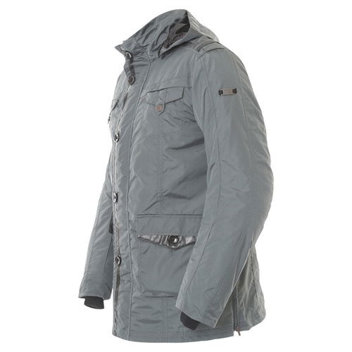 IXS Nebraska Mens Grey Textile Motorcycle Jacket Side                                                                                                                                                                                                          