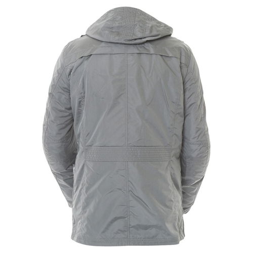 IXS Nebraska Mens Grey Textile Motorcycle Jacket Back                                                                                                                                                                                                          