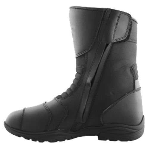 J&S Super Tour FW-132 Black Motorcycle Boots Inside leg                                                                                                                                                                                                        