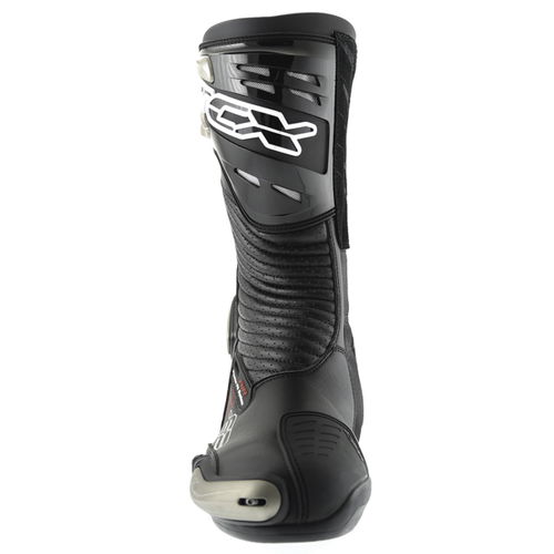 TCX R-S2 Black Motorcycle Boots Front                                                                                                                                                                                                                          