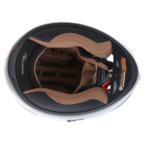 Scorpion Exo 500 Black Helmet Inside                                                                                                                                                                                                                           