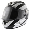 Scorpion Exo 1000 Twister Black White Helmet Front Left                                                                                                                                                                                                        