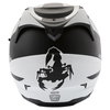 Scorpion Exo 1000 Twister Black White Helmet Back                                                                                                                                                                                                              