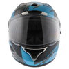 Scorpion Exo 1000 Milan Black Blue Helmet Front                                                                                                                                                                                                                
