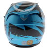 Scorpion Exo 1000 Milan Black Blue Helmet Back                                                                                                                                                                                                                 