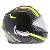 LS2 FF399 Valiant Line Matt Black Hi-Vis Yellow Flip Front Motorcycle Helmet Right Side                                                                                                                                                                        